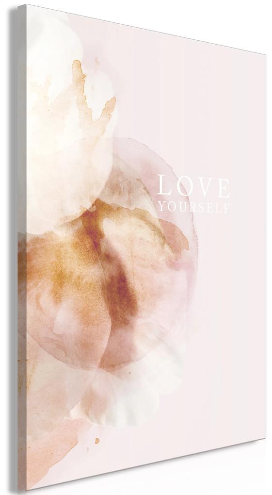 Artgeist Obraz - Love Yourself (1 Part) Vertical Veľkosť: 20x30, Verzia: Na talianskom plátne
