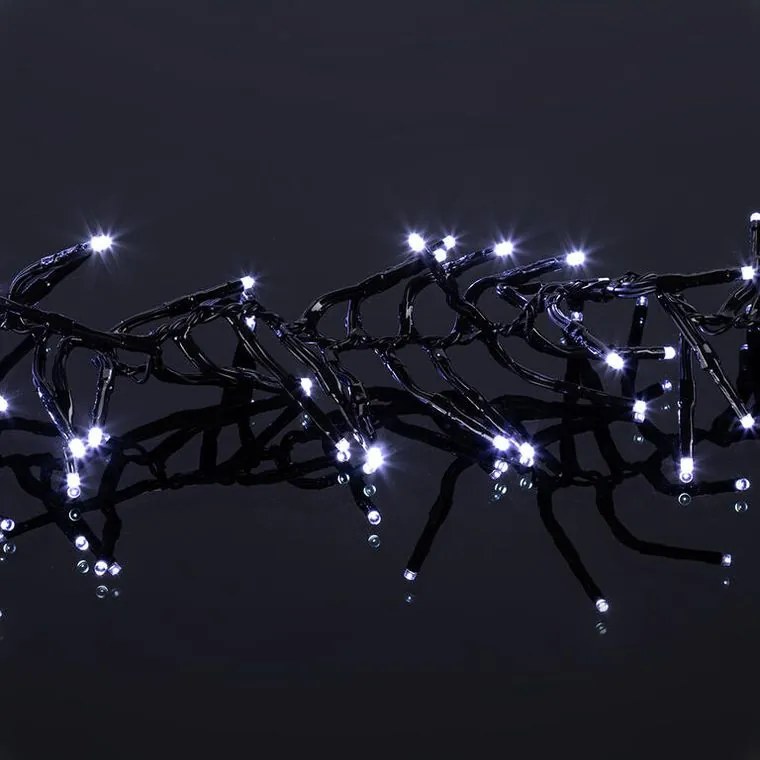 Svetelná reťaz vnútorná / vonkajšia studená biela 384 LED