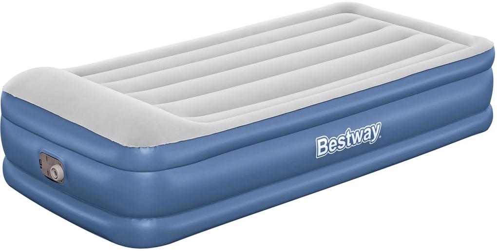 BESTWAY TriTech Twin Nafukovacia posteľ so vstavanou pumpou, 191 x 97 x 46 cm 67628
