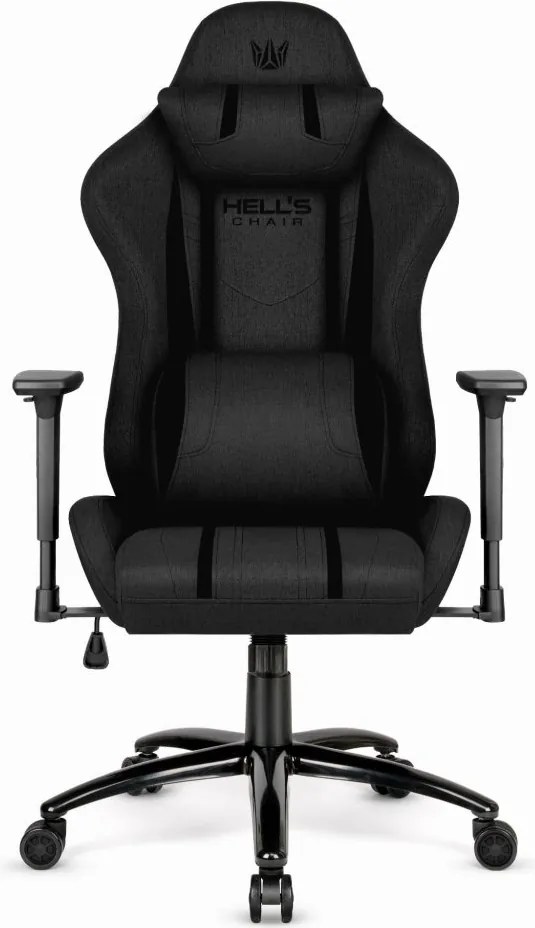 Herná ergonomická stolička HC-1013 – čierny poťah z kvalitnej textílie