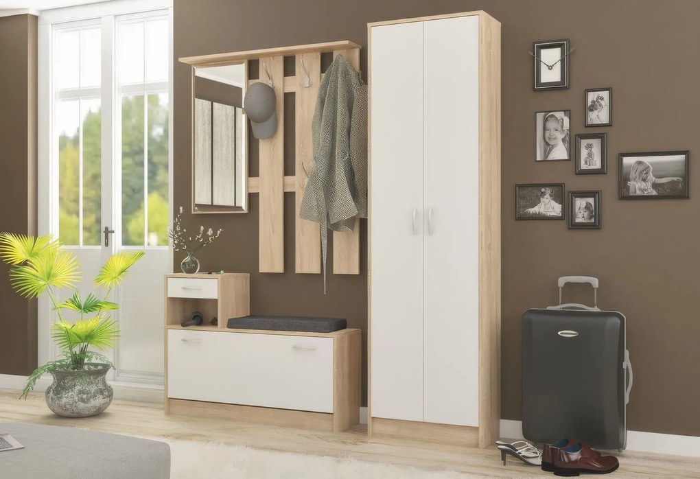 Dvojdverová šatníková skriňa SAGITTA