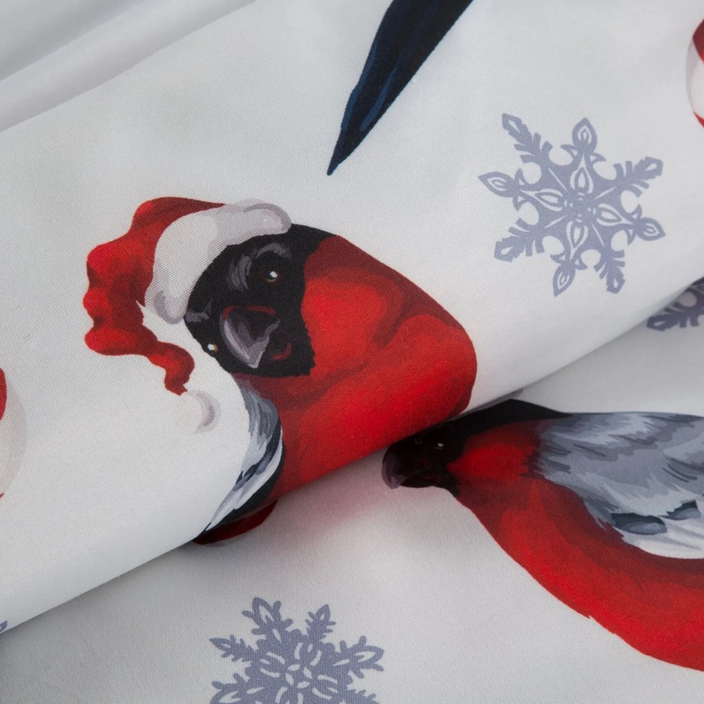 VIANOČNÉ OBLIEČKY Z MIKROVLÁKNA MELODY 140X200 CM, 1 KS 70X80 CM VZOROVANÉ