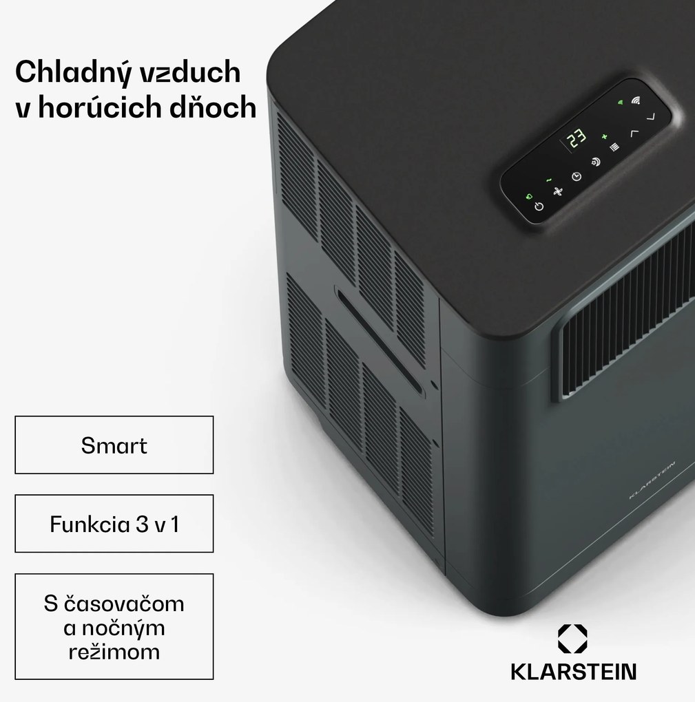 Klarstein Breeze Box 9K Smart PAC klimatizácia, Režim 3 v 1, Inteligentné ovládanie, do 32 m², 24h časovač, mobilná