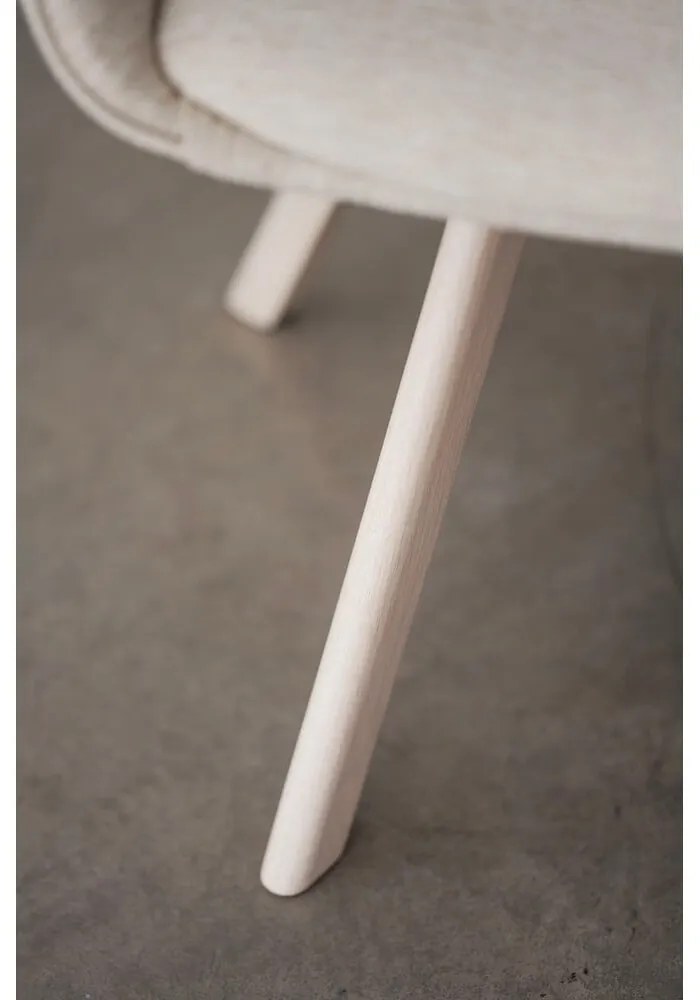 Béžové čalúnené jedálenské kreslá v súprave 2 ks Alison – Rowico