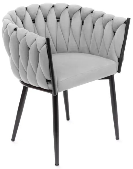 Jedálenská stolička PRINSSI sivá 836874