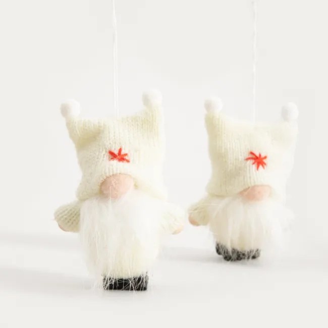 Závesná vianočná dekorácia MIKOO škriatok 754463 (2 ks)