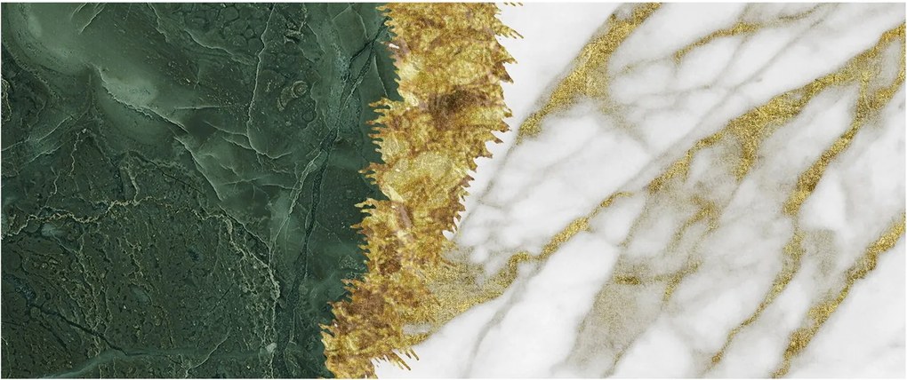 Obraz - Zelený mramor N⁰1 (120x50 cm)