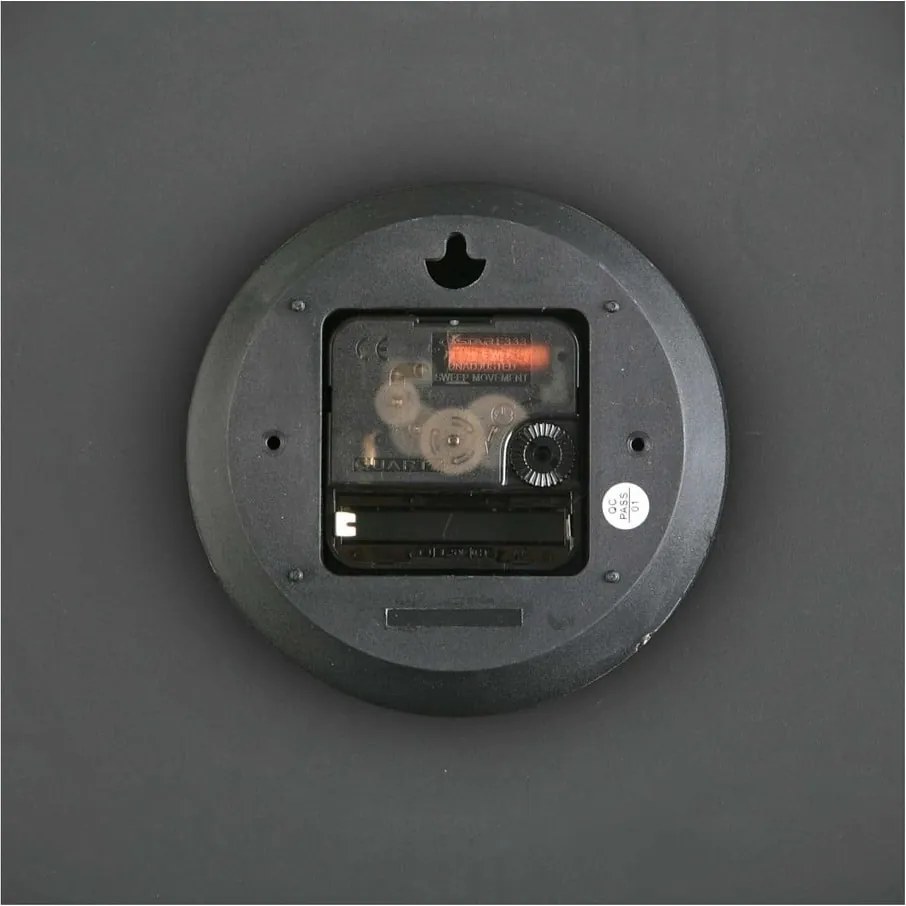 Sivé nástenné hodiny Versa In Time, ⌀ 32,7 cm