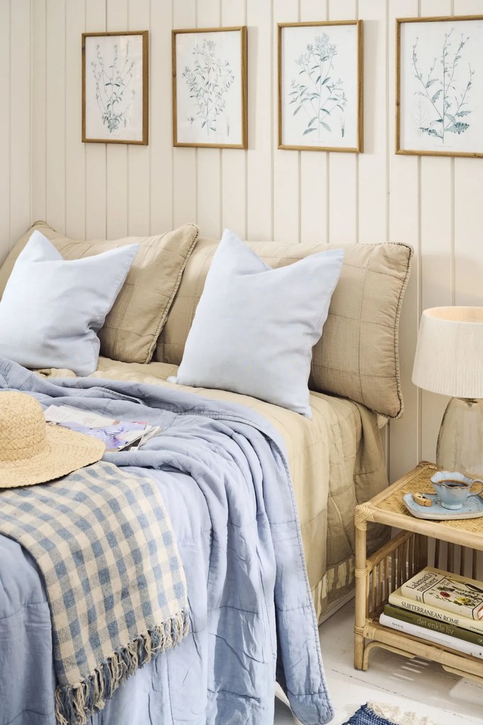 Ib Laursen Prešívaná obliečka na vankúš Fog 50 × 90 cm