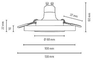 Spot-Light 2515339-SADA 3x LED Podhľadové svietidlo VITAR 1xGU10/5W/230V pieskovec