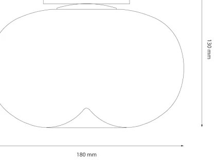 LED Stropné svietidlo VASO LED/4W/230V pr. 18 cm čierna/dymová