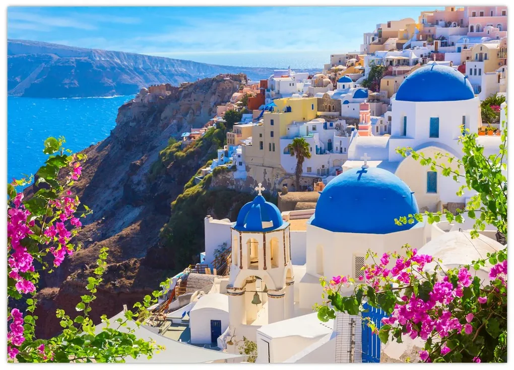 Obraz - Santorini, Grécko (70x50 cm)