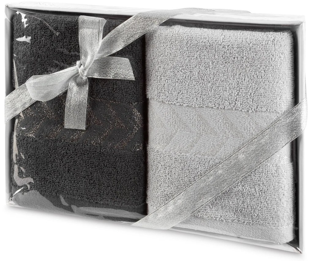 EUROFIRANY BAVLNENÝ UTERÁK GLOW SADA 2 KS 50X90 CM VIACFAREBNÁ