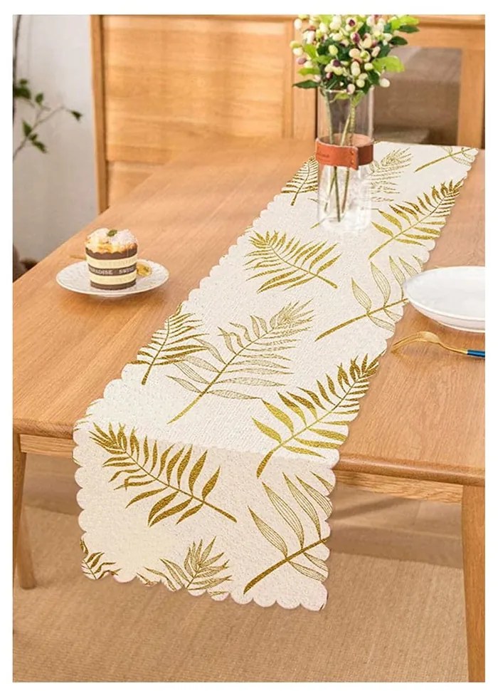 Behúň na stôl 45x140 cm Leaves – Minimalist Cushion Covers
