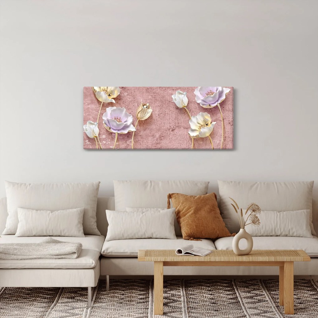 Obraz kvetov (120x50 cm)