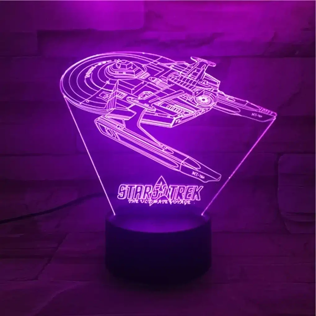 3Dmix 3DL-SMRT012 – 3D LED nočná lampa - Star Trek (Smart)