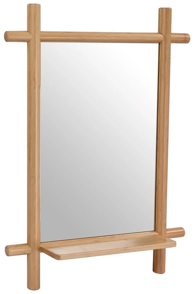 Nástenné zrkadlo B027 NAT, bambus