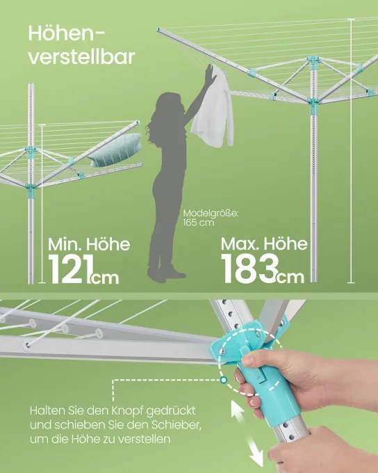 Vonkajší sušiak na bielizeň LLR301E01