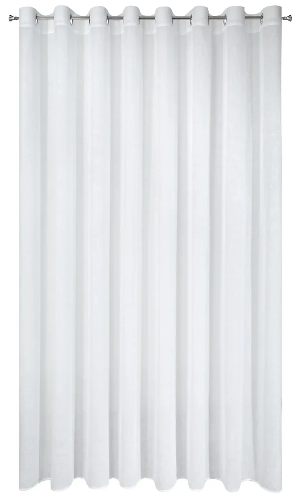 ZÁCLONA NA KRÚŽKOCH VIOLA 400X250 CM BIELA