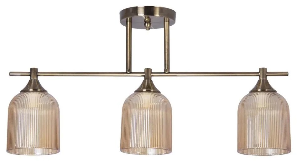 Luster na tyči 3xE14/60W/230V mosadz