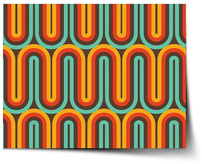 Sablio Plagát Retro vlny - 60x40 cm