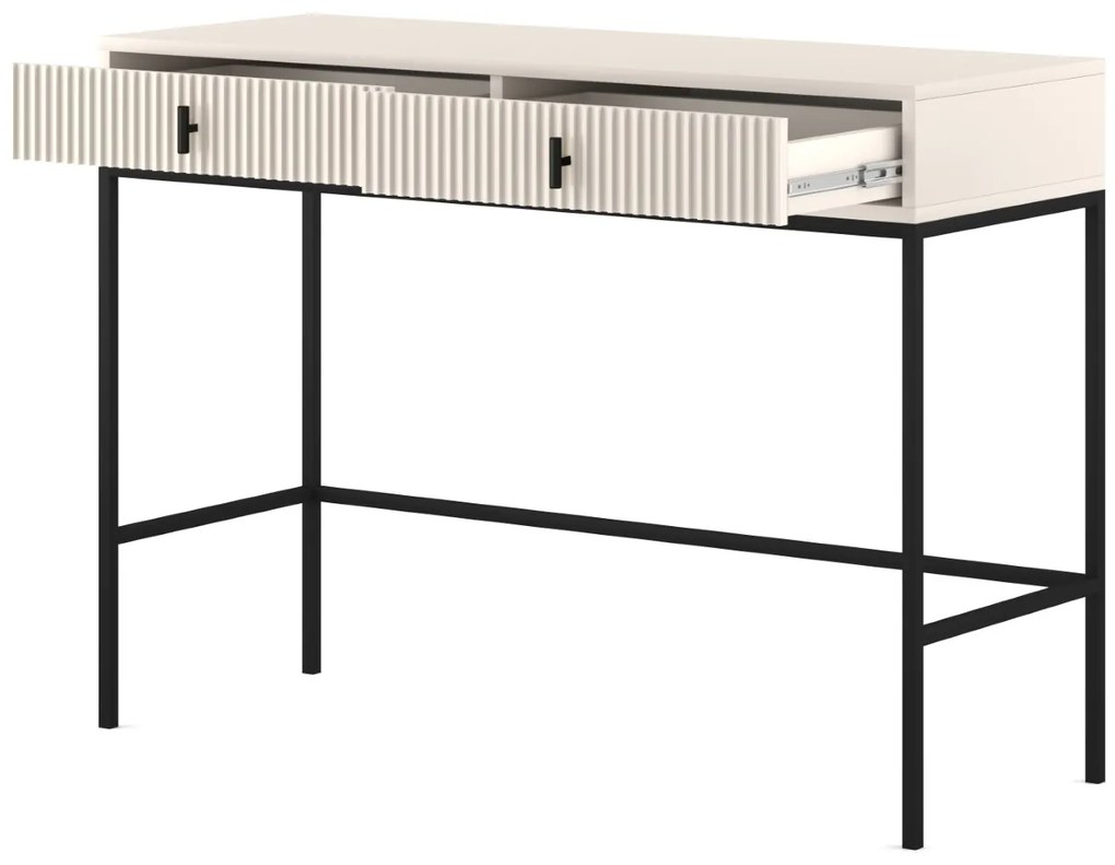 Toaletný stolík Maggiore 104 cm kašmír/čierny