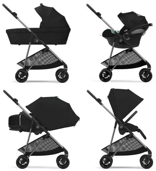 Cybex športový kočík Melio moon black