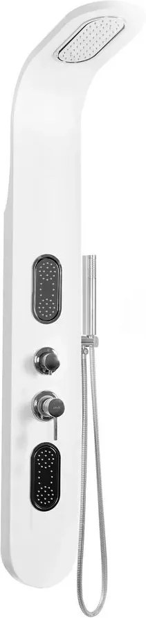 Rea P604, sprchový hydromasážny panel, biela, REA-P0604