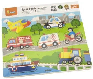 Viga Drevené puzzle pravé - Zvuk