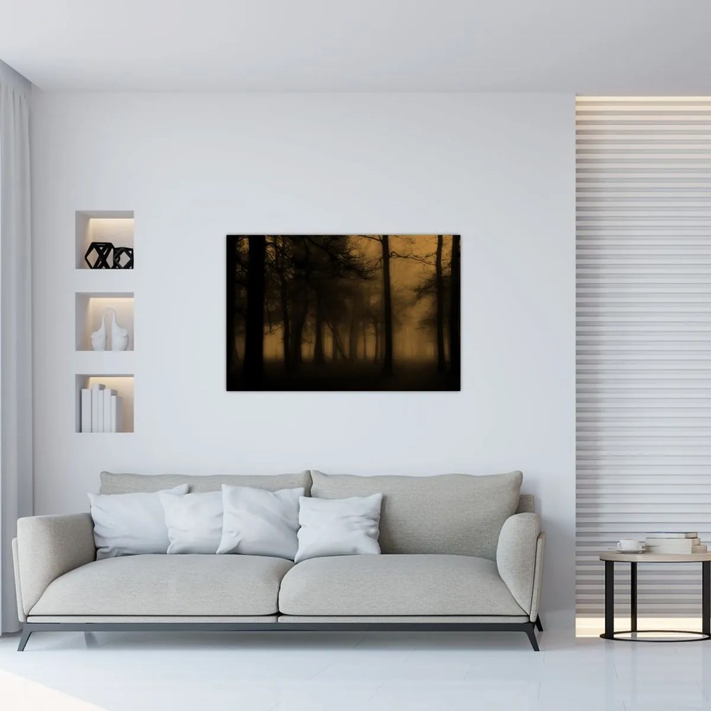Obraz - Temný les (90x60 cm)