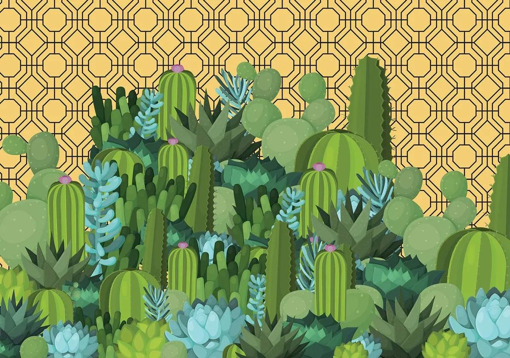 Fototapeta - Ostrov kaktusov (152,5x104 cm)