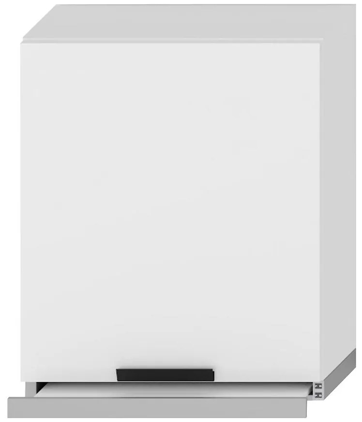 Kuchynská skrinka Denis w60/68 slim pl so striebornou rímsou