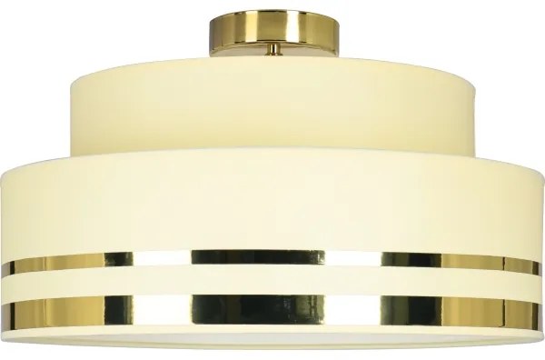 Stropné svietidlo TAMI 1xE27/60W/230V pr. 40 cm béžová/zlatá