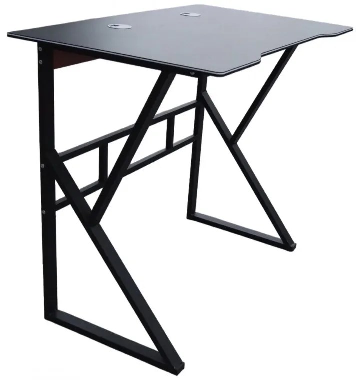 Počítačový stôl v čiernej farbe