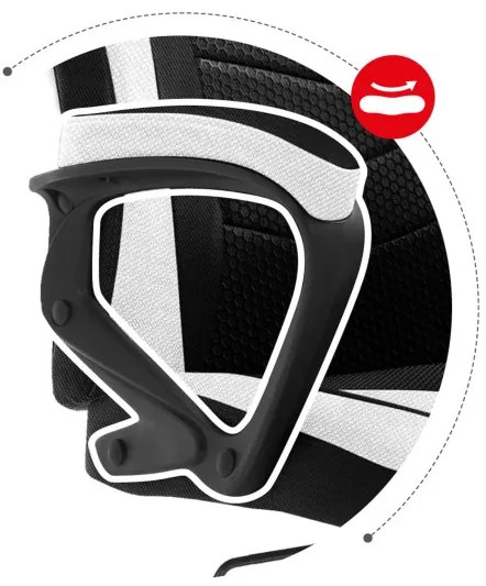 Herná stolička Force - 2.5 biela mesh