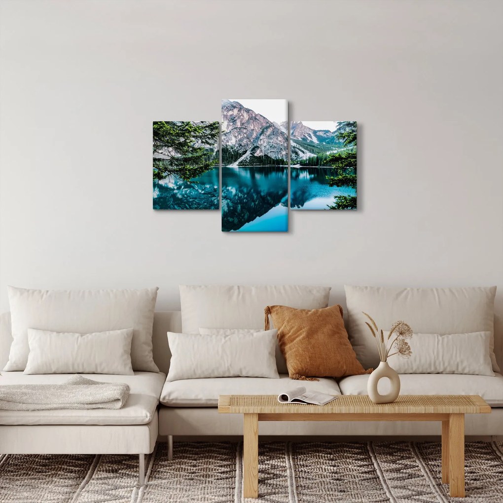Obraz Jazerá v Alpách (90x60 cm)