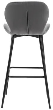 Sivá barová stolička LAIKA