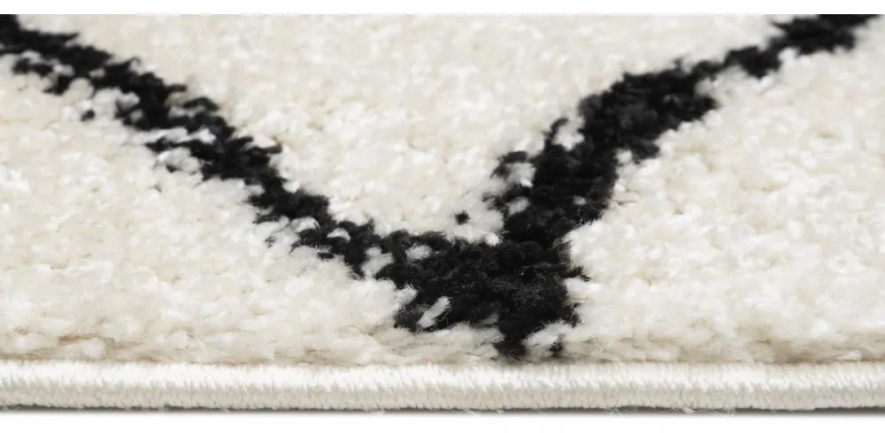 Kusový koberec Shaggy Polta krémový atyp 60x200cm