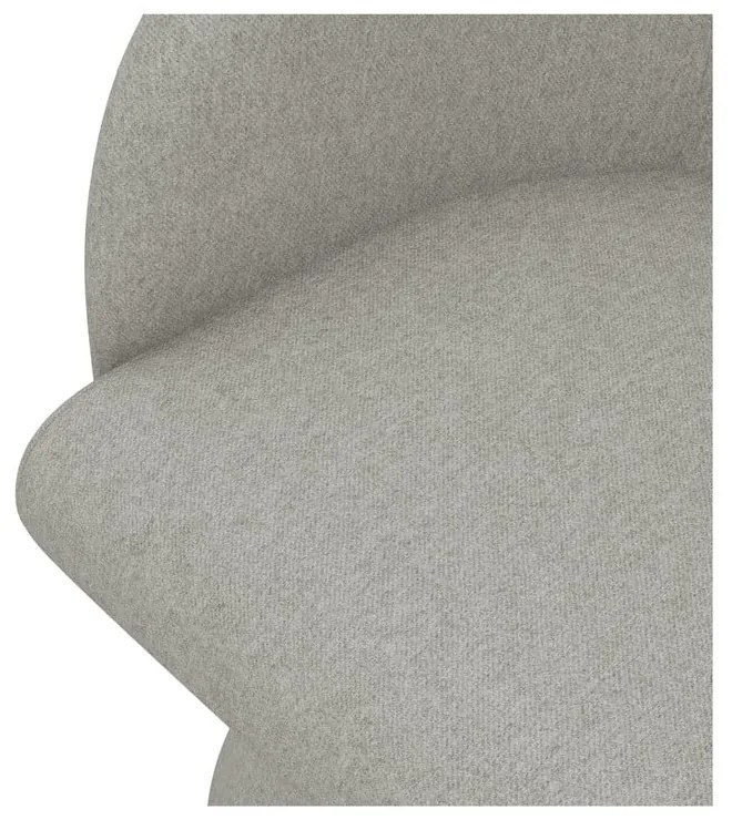 Svetlosivé čalúnené jedálenské kreslo Kanoa – Makamii