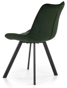 Jedálenská stolička COMORO 1 ks tmavozelená