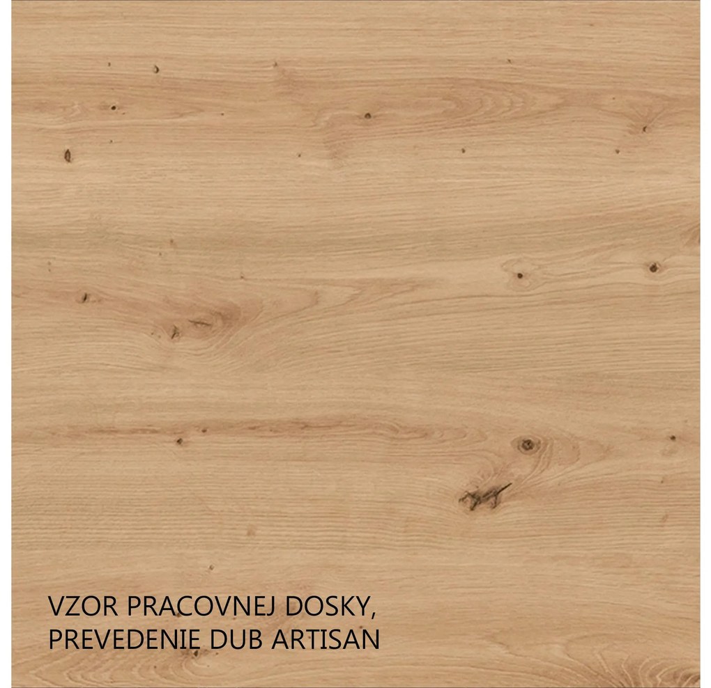 Vysoká skrinka Lesana 2 (dub artisan + biela) . Vlastná spoľahlivá doprava až k Vám domov. 1116410