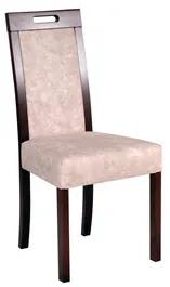 Jedálenská stolička ROMA 5 Tkanina 10B Biela