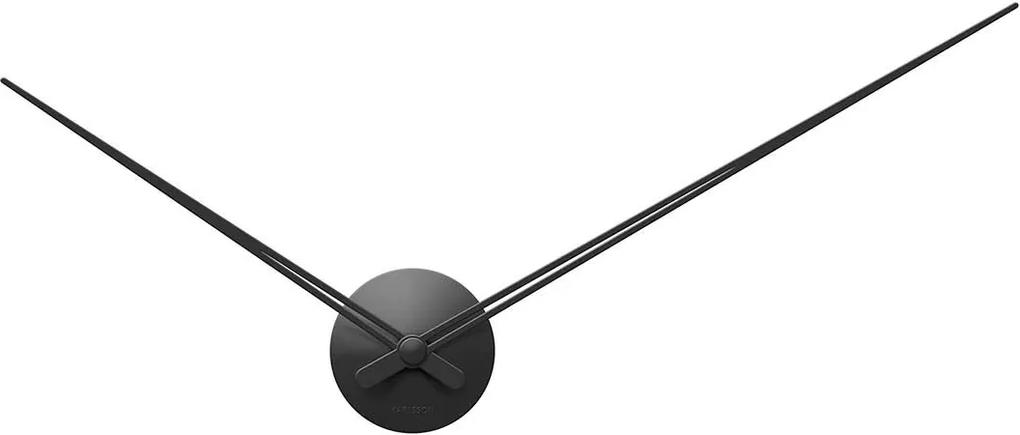 KARLSSON Nástenné hodiny LBT Sharp čierne ∅ 90 cm