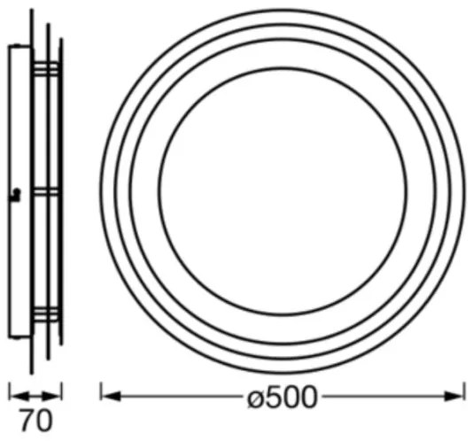 Ledvance - LED Stropné svietidlo ORBIS SPIRAL LED/38W/230V