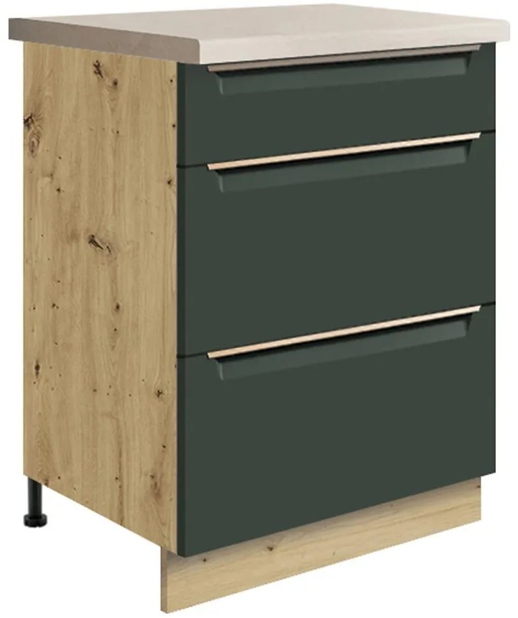 Skrinka do kuchyne Glamour10d Green