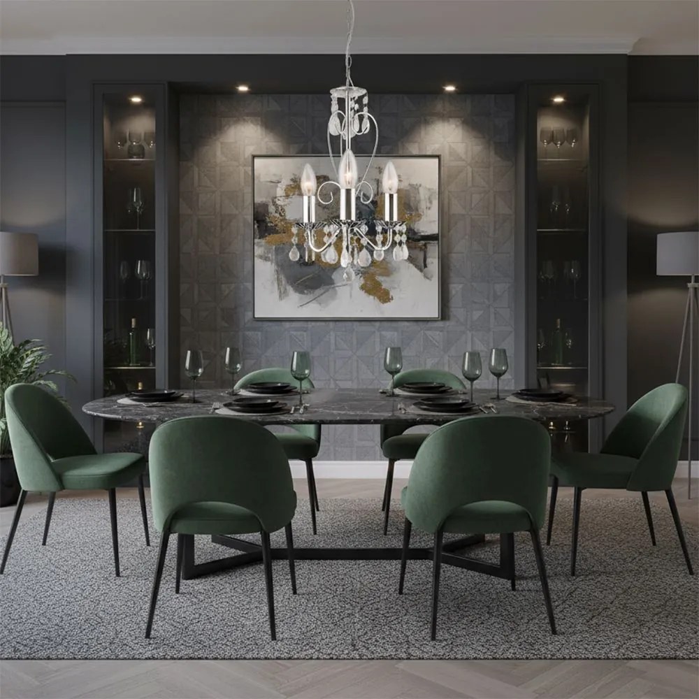 Toolight Toolight, stropné svietidlo 3xE14, EBT011-3CP, chróm, OSW-01246