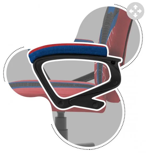 Detská herná stolička Ranger - 1.0 Spider Mesh