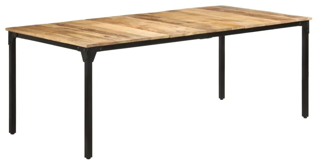 Jedálenský stôl 200x100x76 cm surové mangové drevo