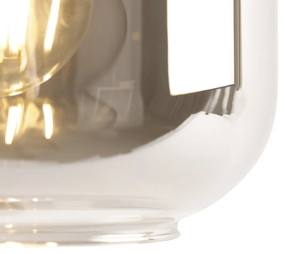 Inteligentná stolná lampa čierna so zlatom a dymovým sklom vrátane Wifi A60 - Zuzanna