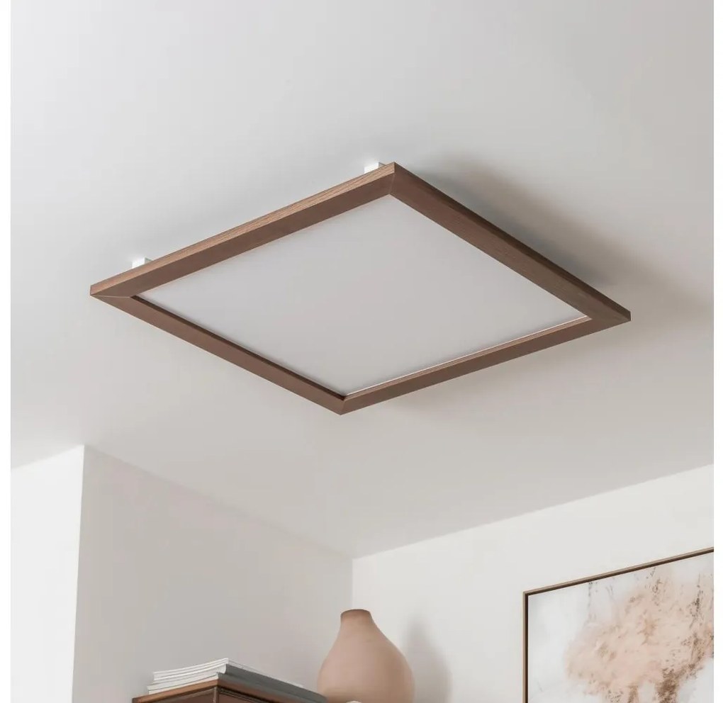 Brilagi - LED Stmievateľné svietidlo SLIMFRAME WOOD LED/58W/230V 64x64 cm + DO